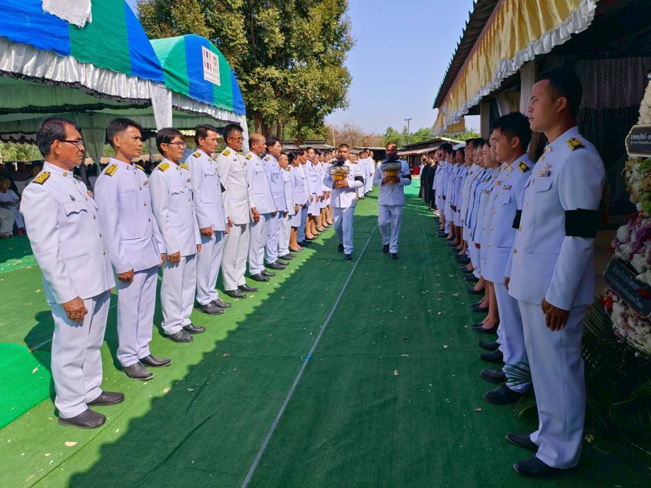 พช.วังหิน ร่วมพิธีพระราชทานเพลิงศพเป็นกรณีพิเศษ จากเหตุการณ์เครนถล่มทับรถไฟความเร็วสูง